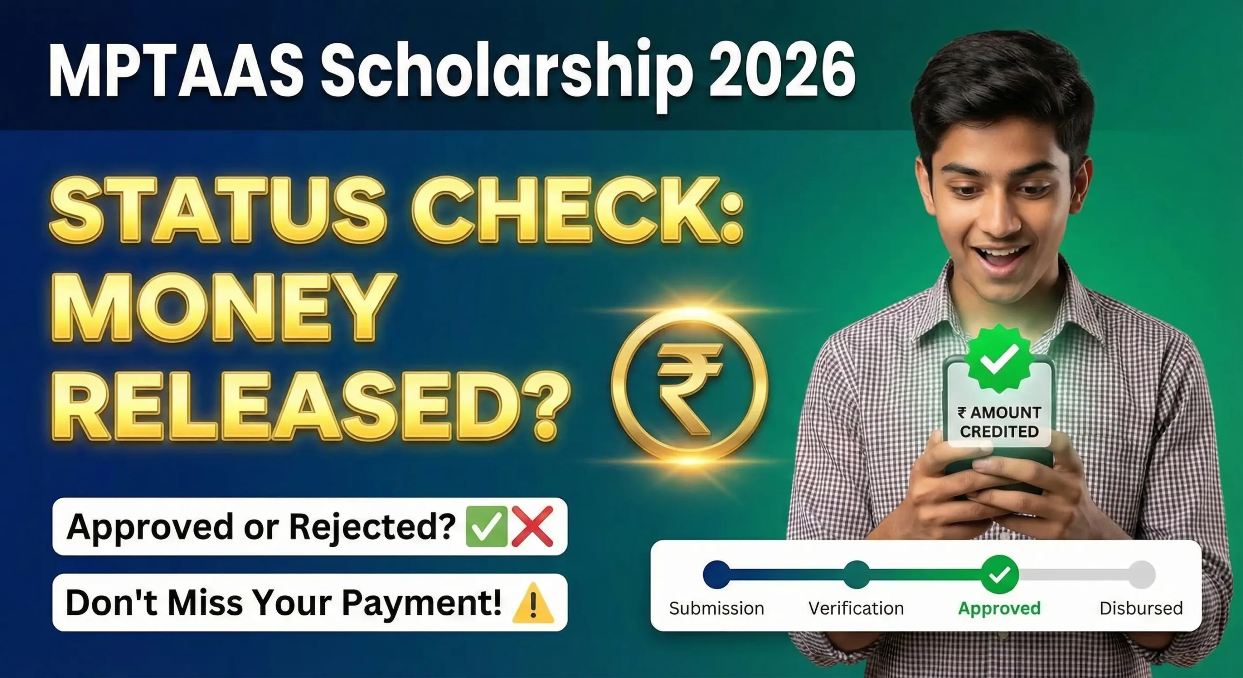 MPTAAS Scholarship Status Check 2026 – Complete Guide