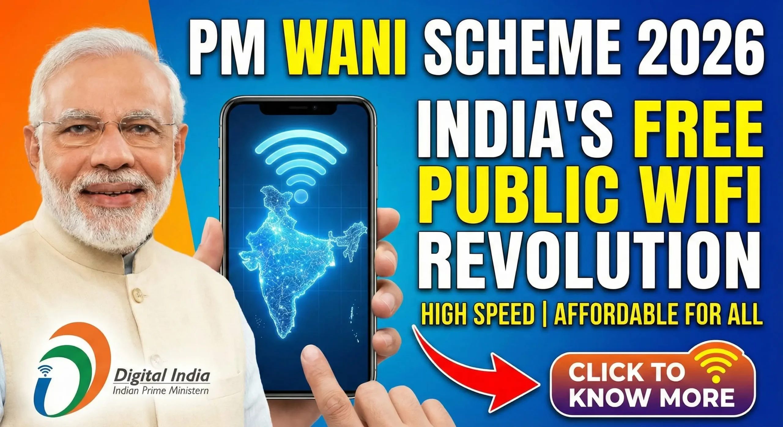 PM WANI WiFi Scheme 2026 Complete Overview of India’s Free Public WiFi Initiative